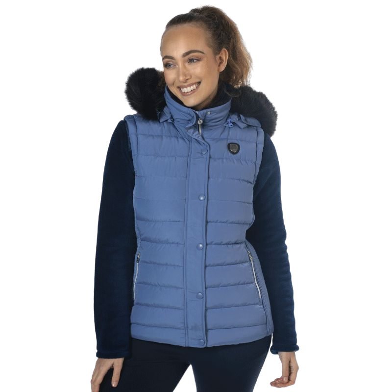 Flags & Cup - Kenora women's sleeveless gilet denim | - Ohlala