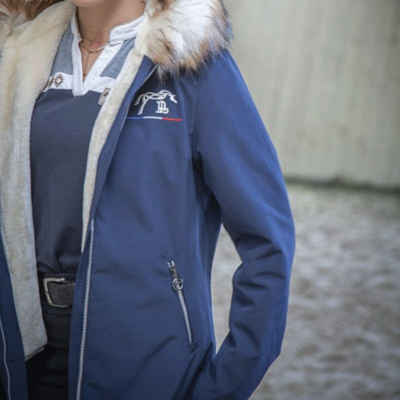 Pénélope Store - Marina navy women's parka | - Ohlala