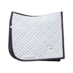 Equestrian Stockholm - Modern White Dark Violet Dressage Saddle Pad | - Ohlala