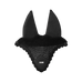 Equestrian Stockholm - Padded Plain Black/Silver Horse Ear Bonnet | - Ohlala