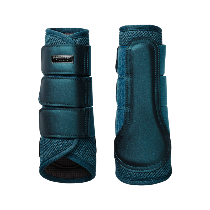 Equestrian Stockholm - Gesloten beenbeschermers Classic Mesh Teal Blue | - Ohlala