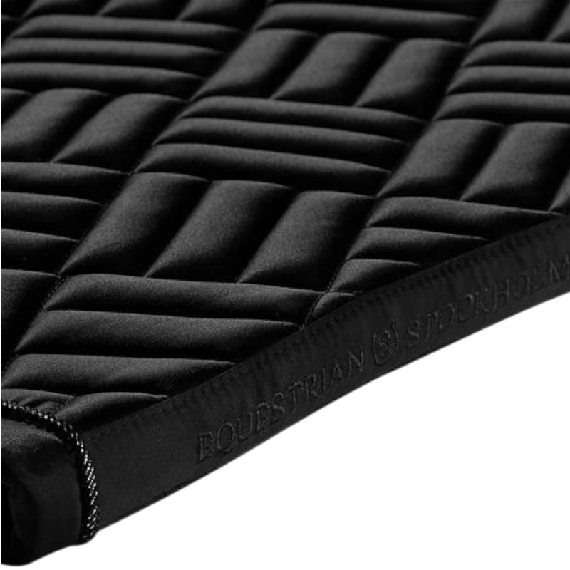Equestrian Stockholm - Modern Black Saddle Pad | - Ohlala