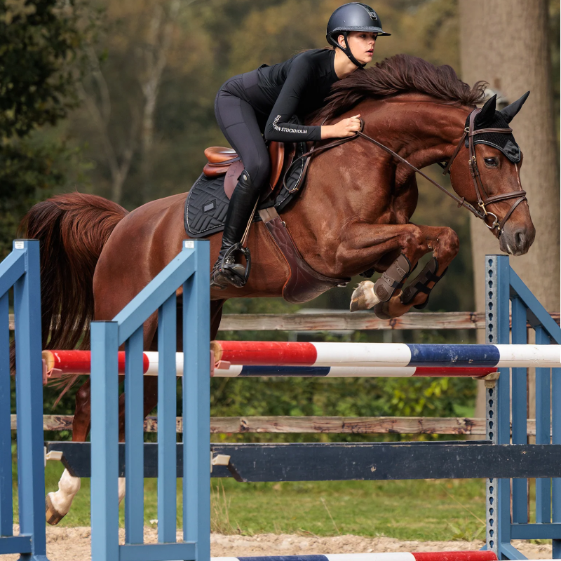 Equestrian Stockholm - Modern Black Saddle Pad | - Ohlala