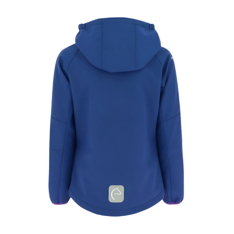 Equithème - Veste manche longue Softshell amandine marine | - Ohlala