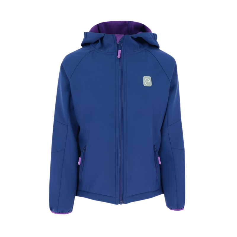 Equithème - Veste manche longue Softshell amandine marine | - Ohlala