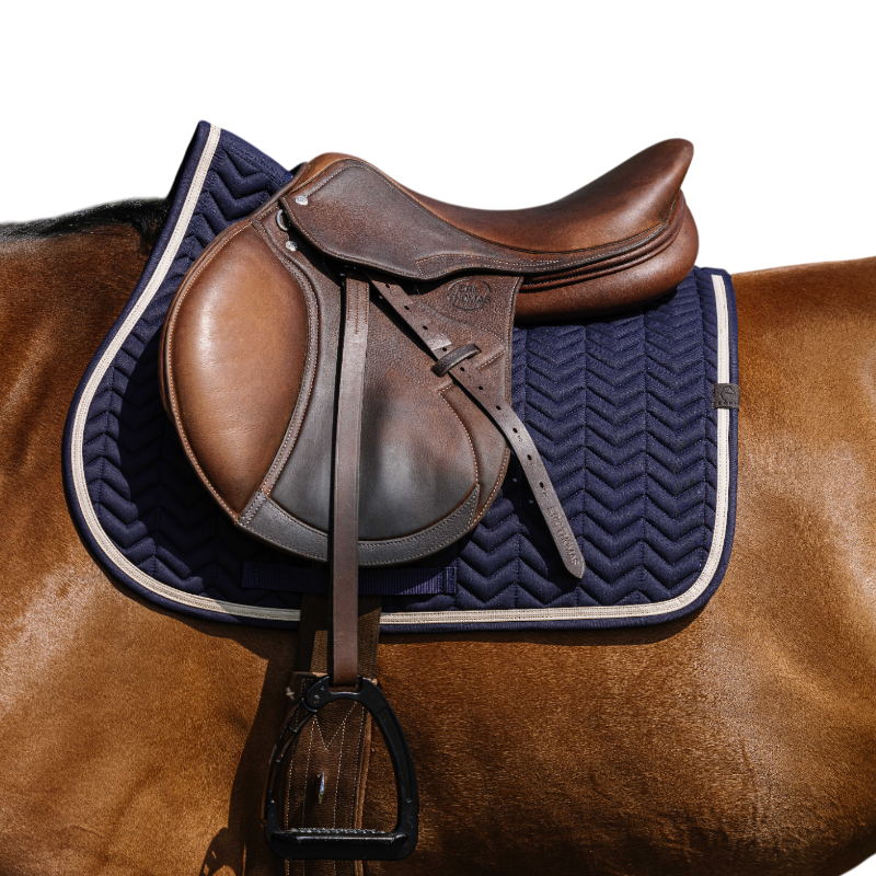 Equithème - Softypop Navy Saddle Pad | - Ohlala