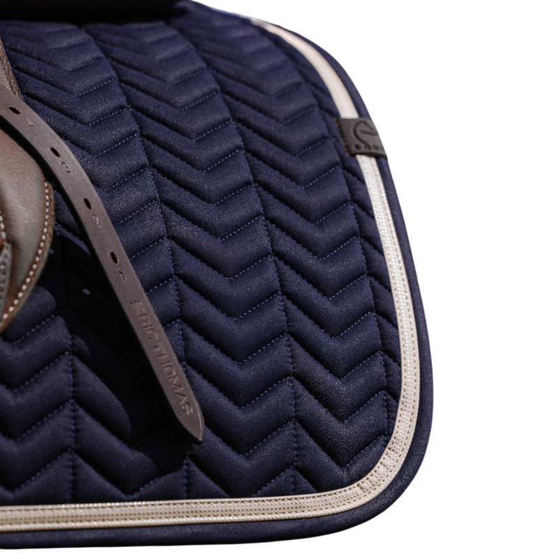 Equithème - Softypop Navy Saddle Pad | - Ohlala