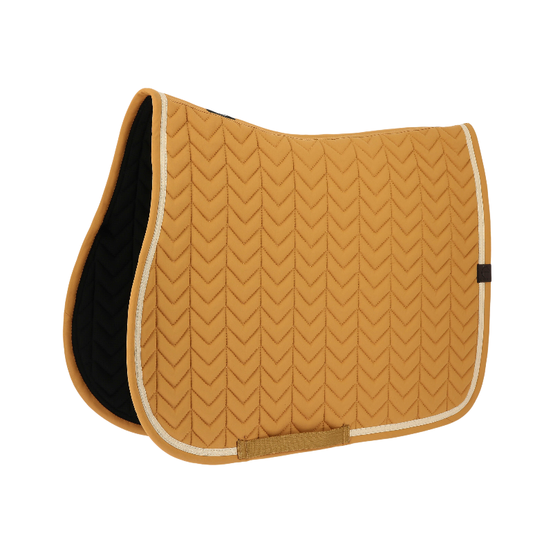 Equithème - Softypop mustard saddle pad | - Ohlala