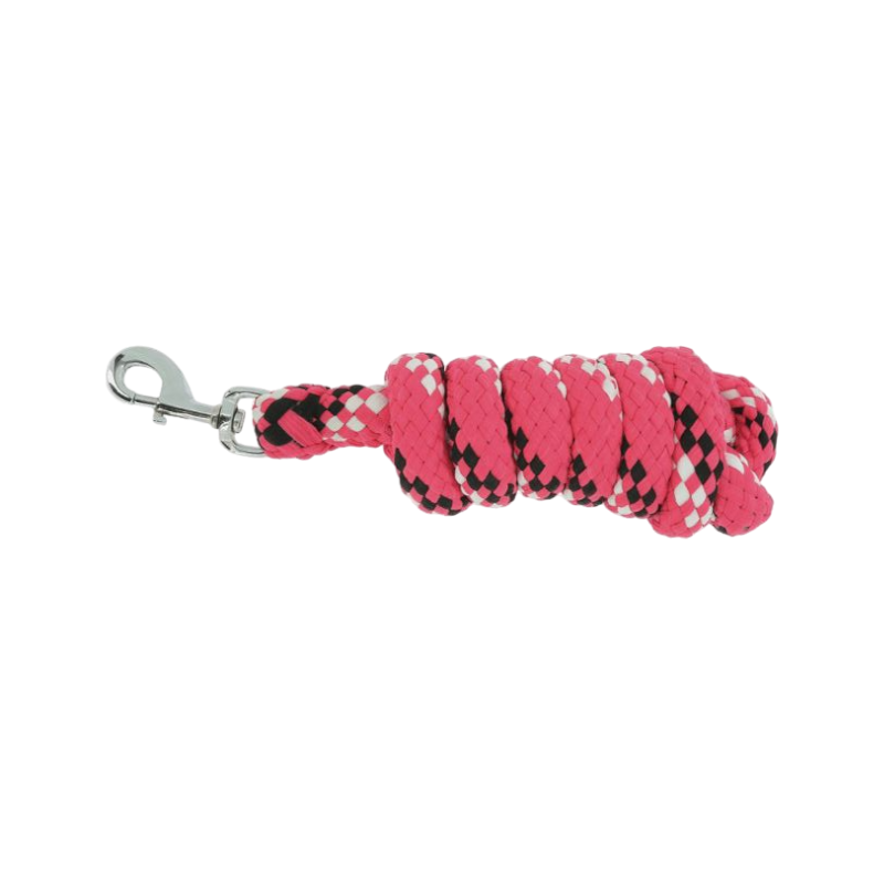 Equithème - Lunge Line white / black / raspberry | - Ohlala
