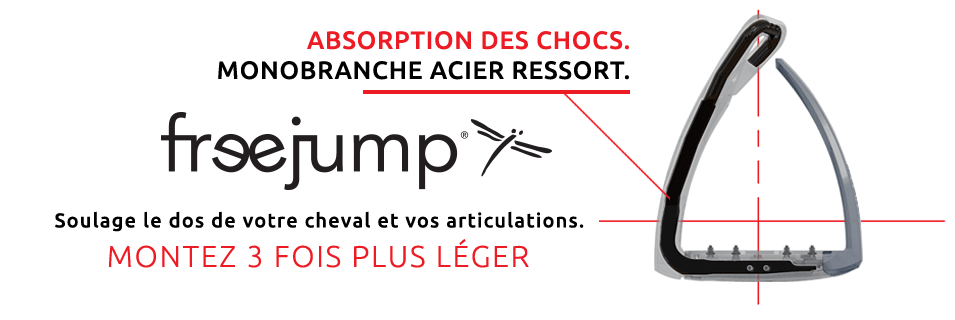 Freejump - Étriers Soft'Up Pro + noir/ rose