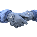 Jump'In - Skintec navy riding gloves | - Ohlala