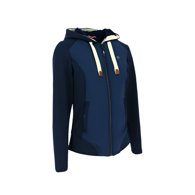 Equithème - Veste matelassée manches longues femme Phoebe noir | - Ohlala