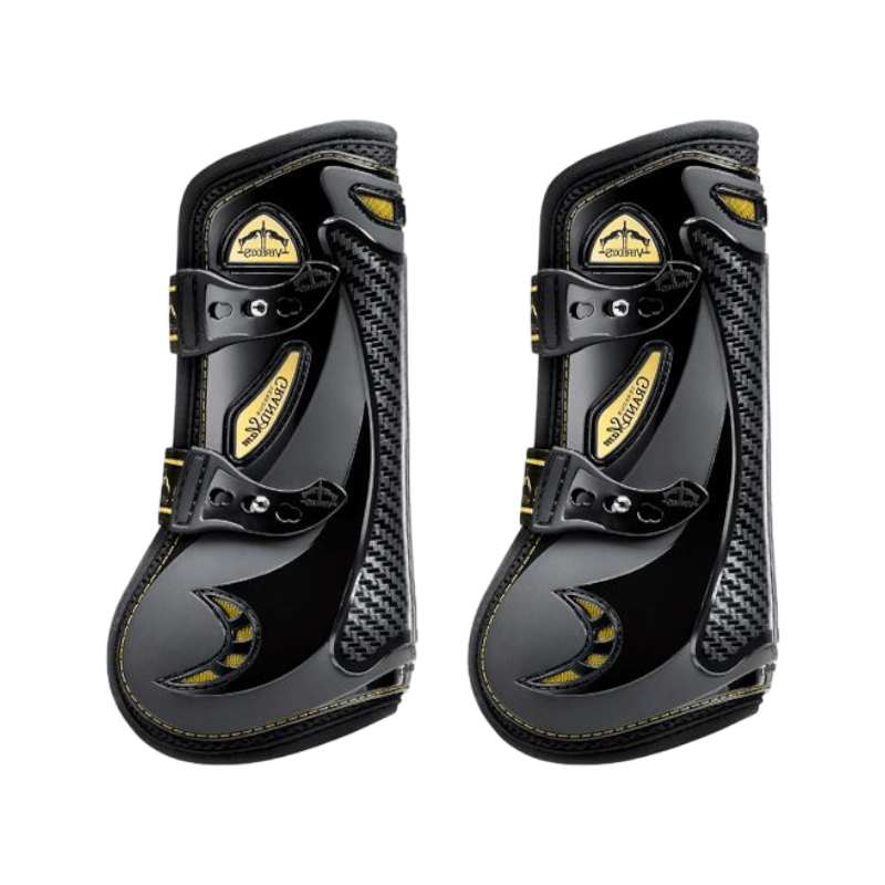 Veredus - Open Boots Grand Slam Carbon Gel Black / Gold x2 | - Ohlala
