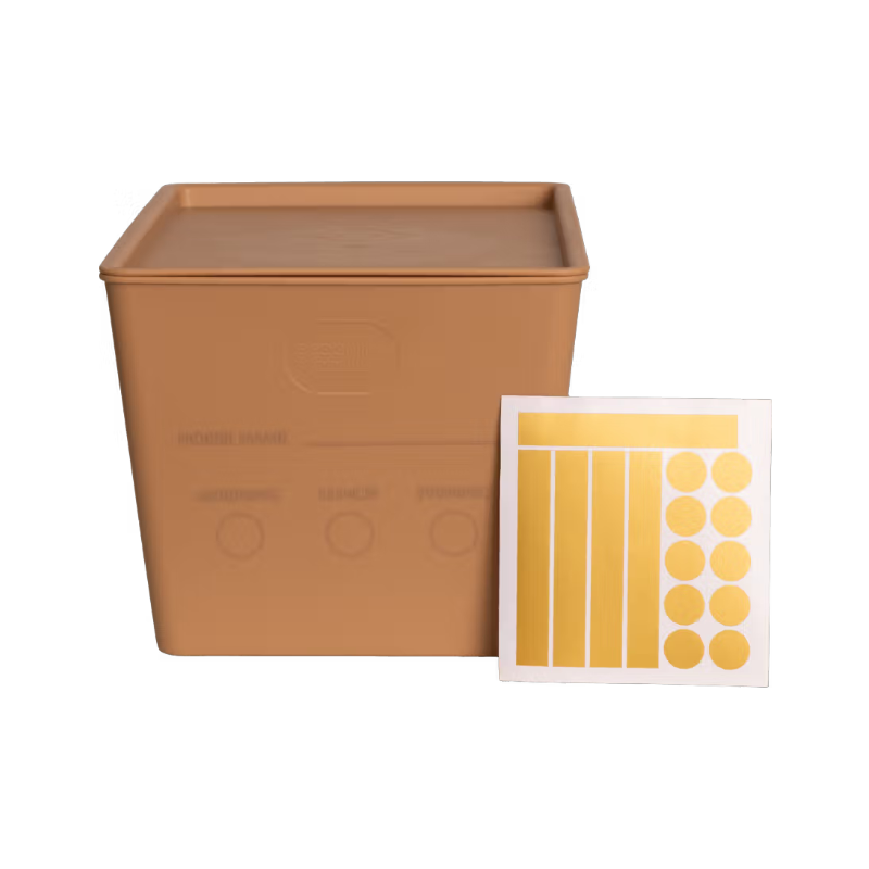 Grooming Deluxe - Voedselbox met deksel beige | - Ohlala