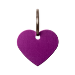 Grooming Deluxe - Hartvormige graveermedaille violet | - Ohlala
