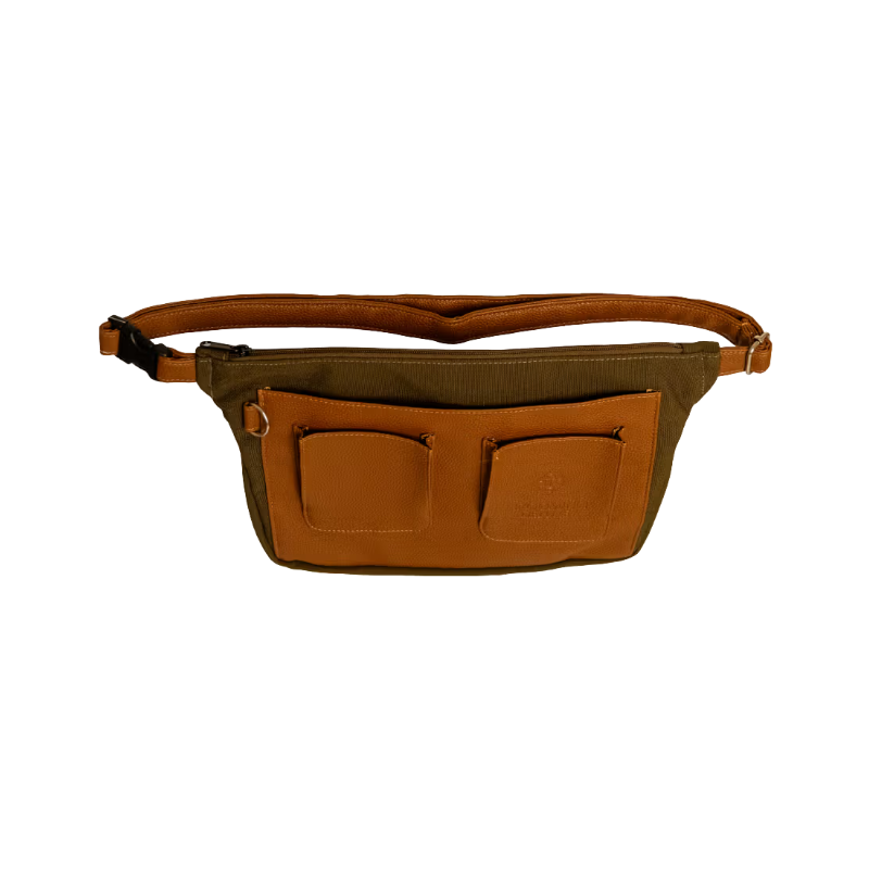 Grooming Deluxe - Canvas-Gürteltasche Khaki | - Ohlala