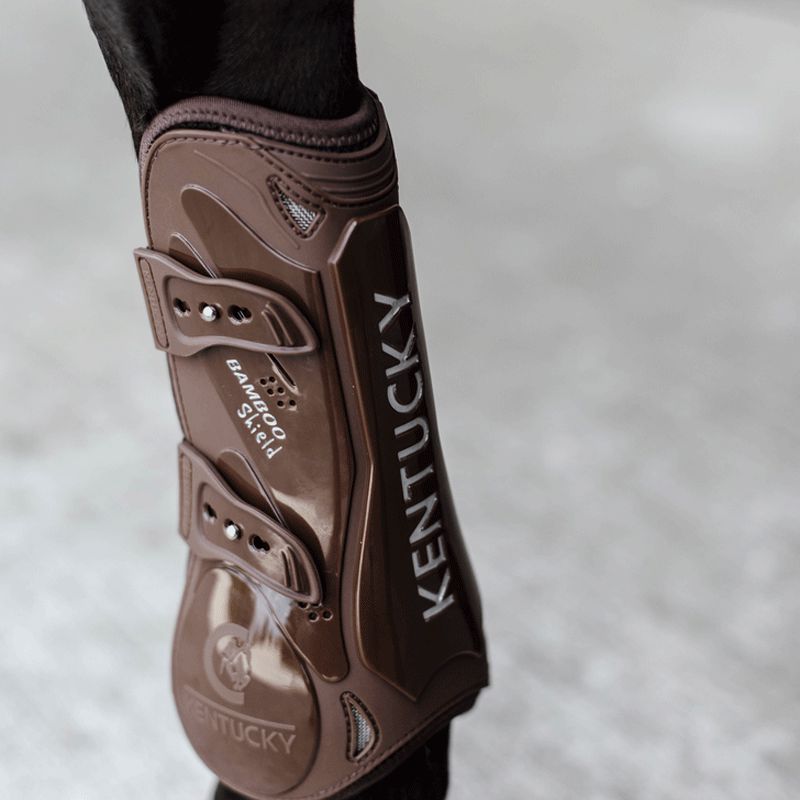 Kentucky Horsewear - Open boots Bamboo Elastic brown | - Ohlala
