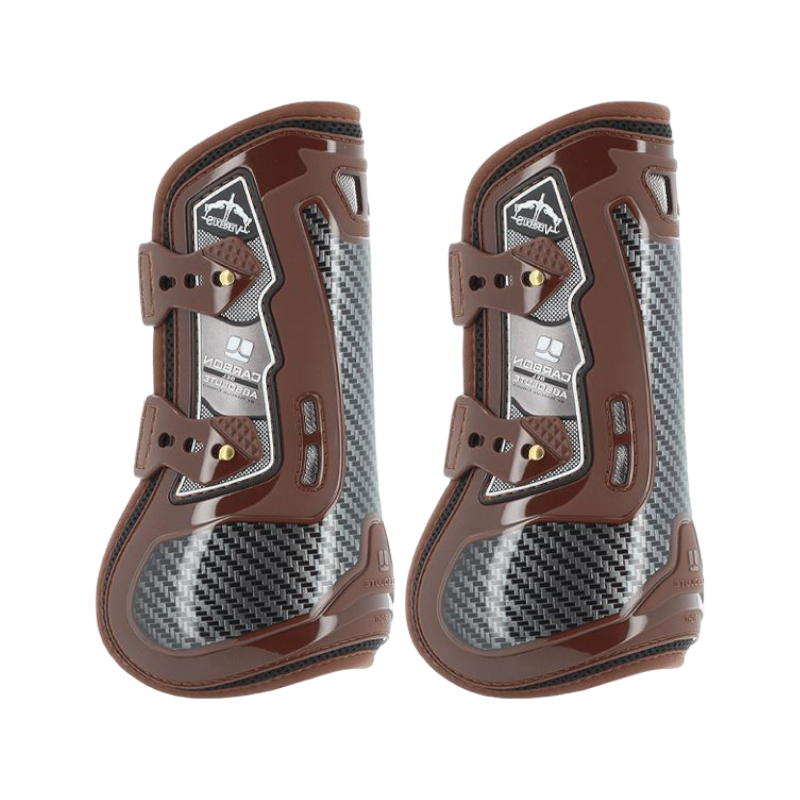 Veredus - Guêtres ouvertes Carbon Gel Absolute marron x2 | - Ohlala