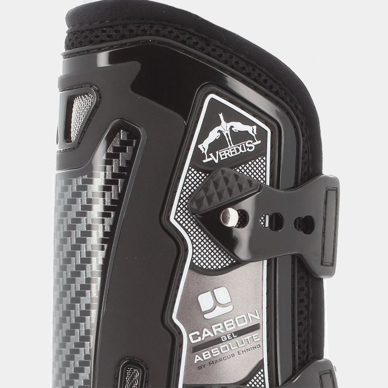Veredus - Offene Gamaschen Carbon Gel Absolute schwarz | - Ohlala