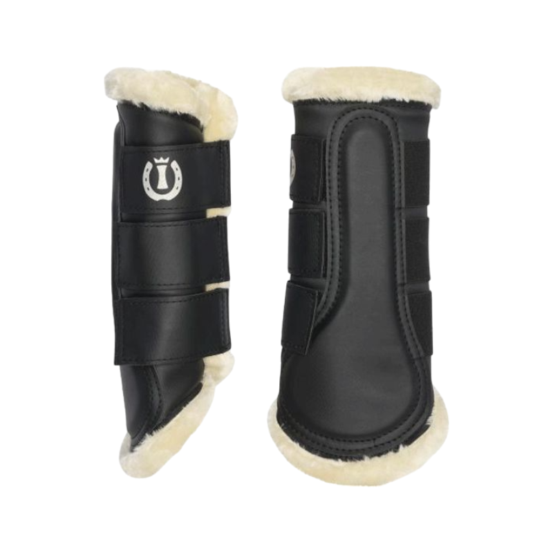 Imperial Riding - Closed Sheepskin Boots Black x2 | - Ohlala