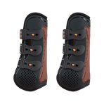 TdeT - Proteck' Compet Black/Brown Brushing Boots x2 | - Ohlala