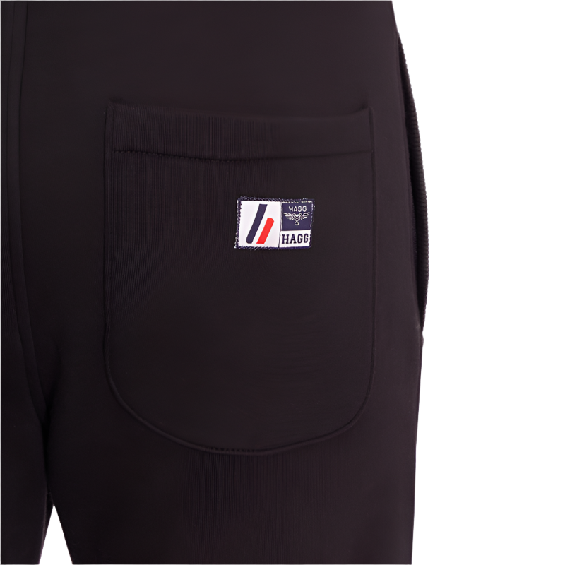 Hagg - Tuta da jogging uomo nero/rosso | - Ohlala
