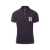 Hagg - Navy/Grey Men's Short Sleeve Polo | - Ohlala