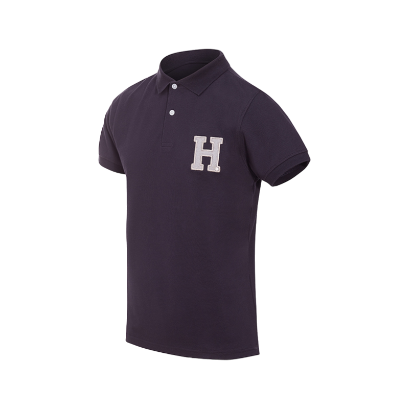 Hagg - Short-sleeved men's polo navy/grey | - Ohlala