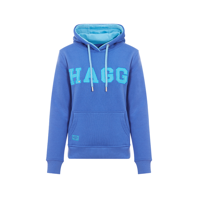 Hagg - Felpa con cappuccio donna blu/azzurro | - Ohlala