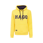 Hagg - Women's yellow/navy hooded sweatshirt | - Ohlala