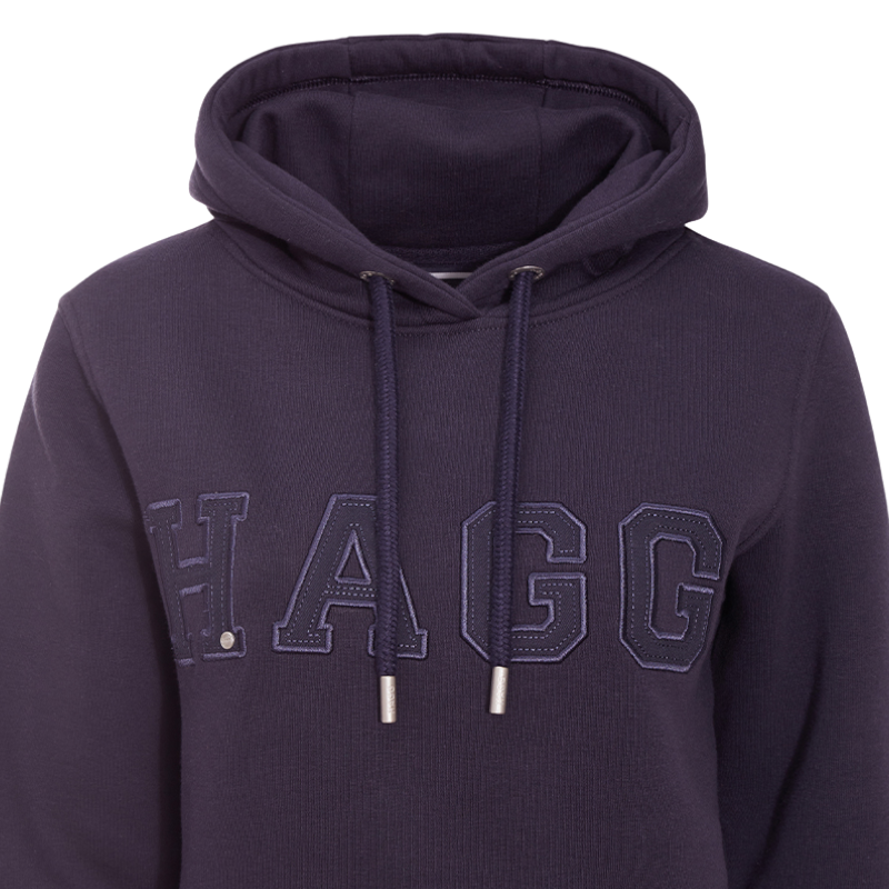 Hagg - Sweat à capuche femme marine | - Ohlala