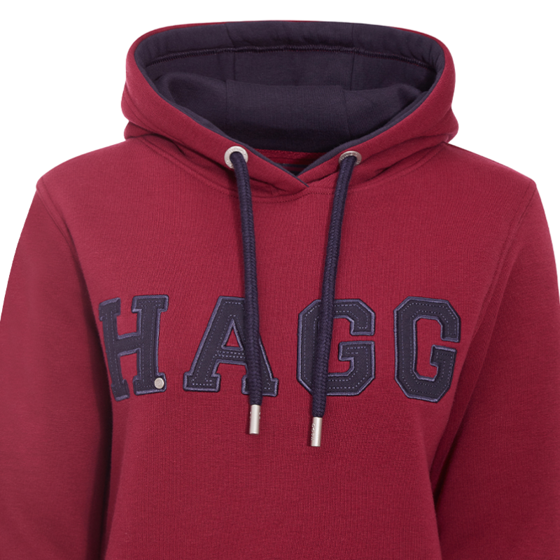 Hagg - Dames hoodie pruim/marine | - Ohlala