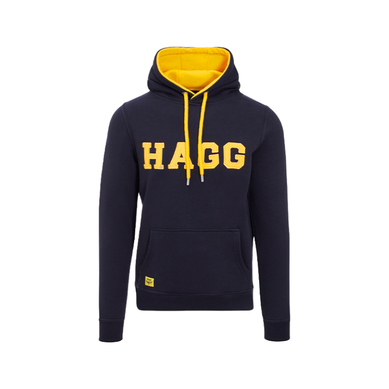 Hagg - Herren-Kapuzensweatshirt marine/gelb | - Ohlala