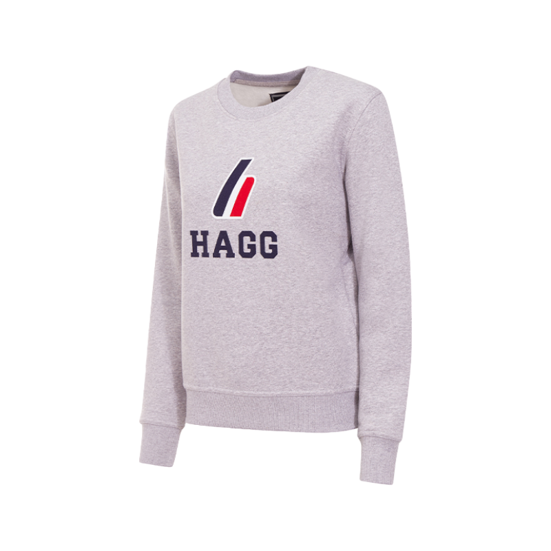 Hagg - Rundhals-Sweatshirt Damen grau | - Ohlala