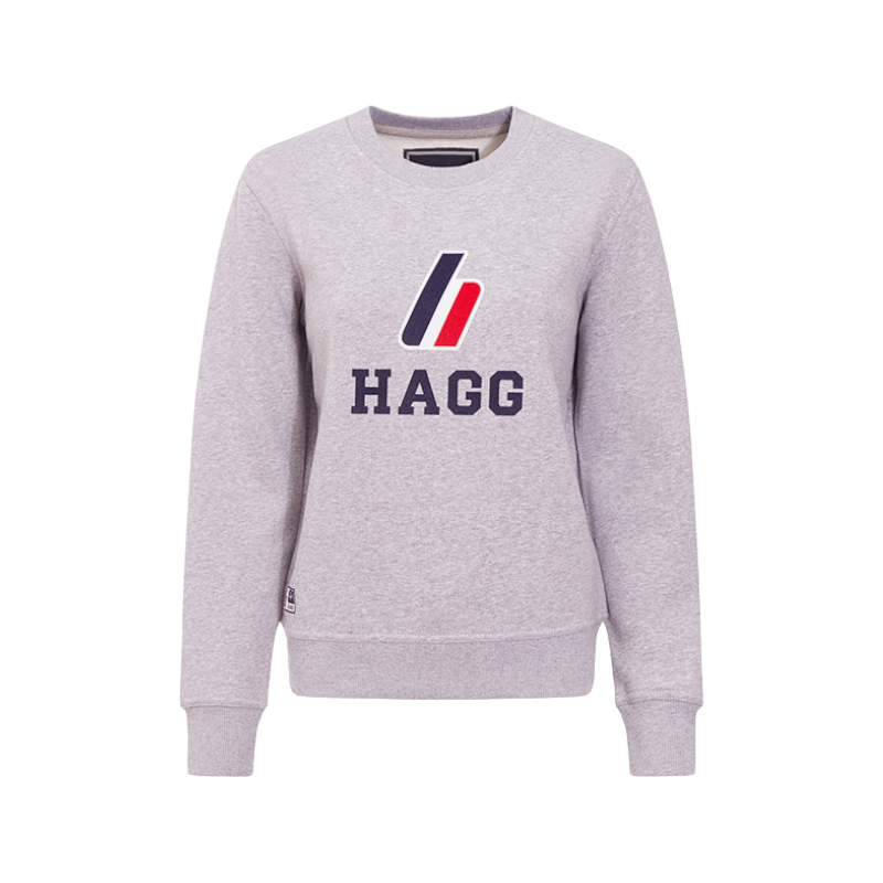 Hagg - Rundhals-Sweatshirt Damen grau | - Ohlala
