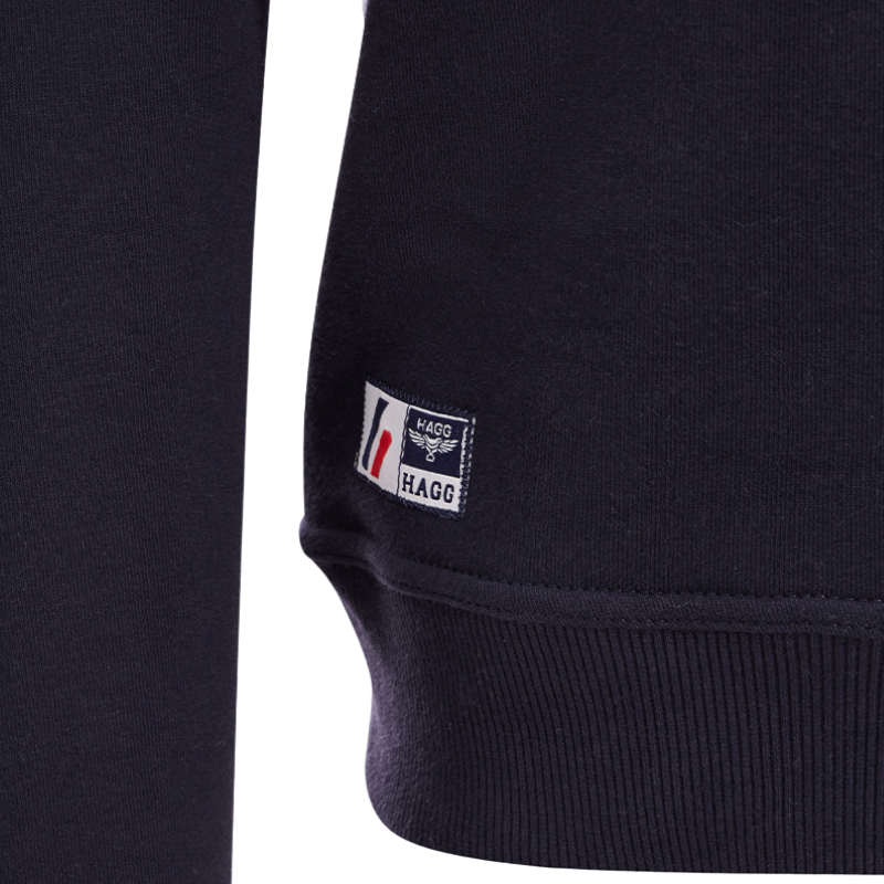 Hagg - Rundhals-Sweatshirt Herren marine/rot | - Ohlala