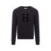 Hagg - Felpa girocollo uomo nero | - Ohlala