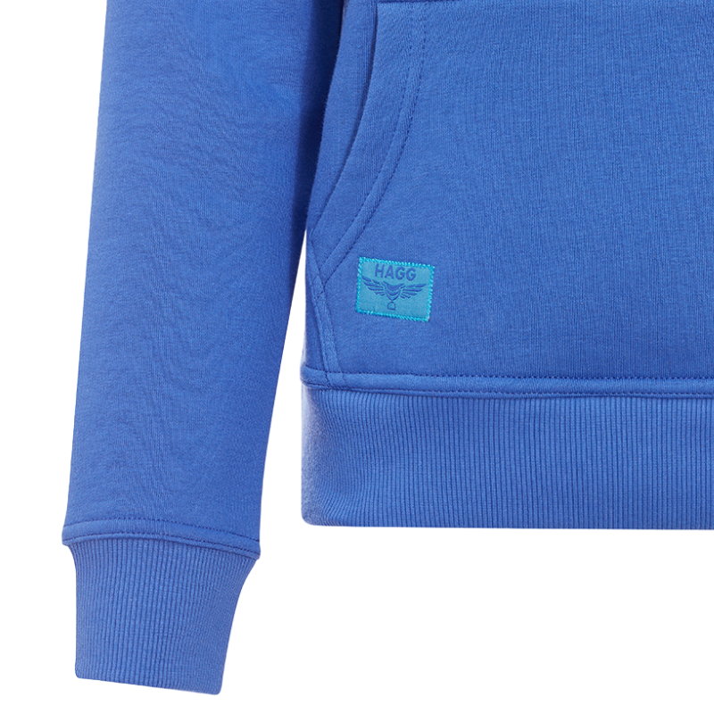 Hagg - Felpa con cappuccio donna blu/azzurro | - Ohlala