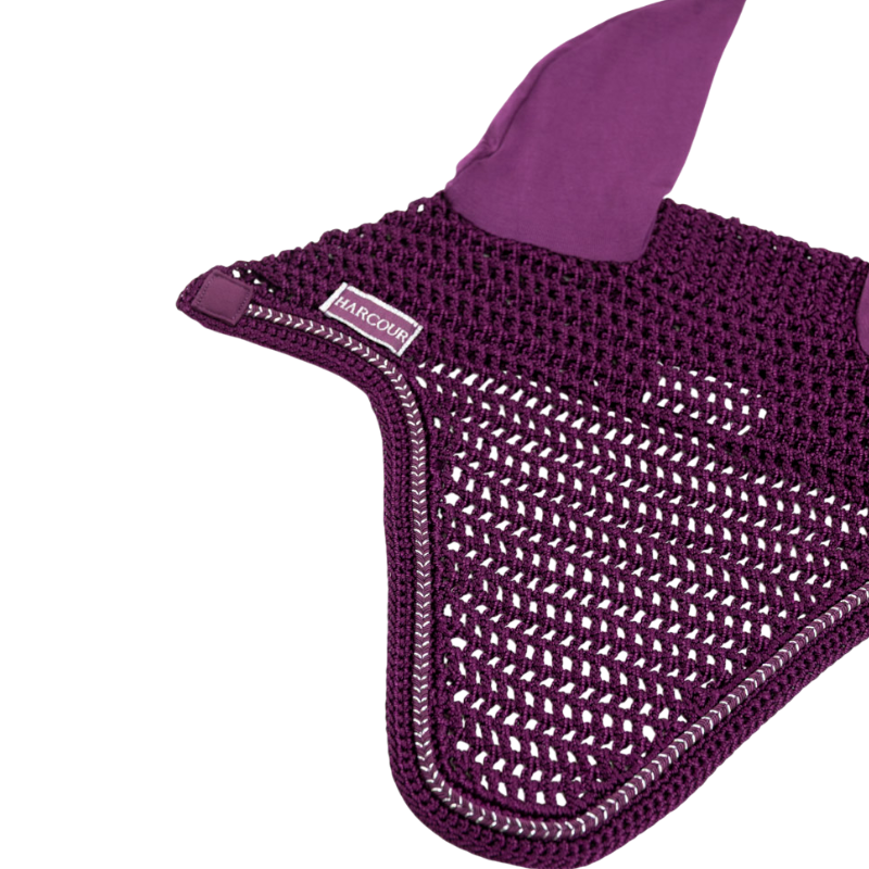 Harcour - Bonnet pour chevaux Aska figue
