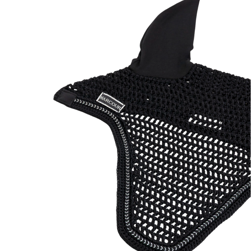 Harcour - Bonnet pour chevaux Aska noir
