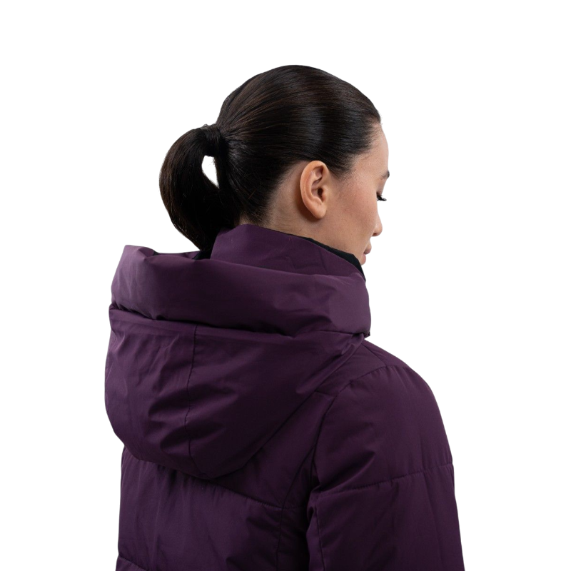 Harcour - Parka courte réversible femme Adele marine/ pivoine