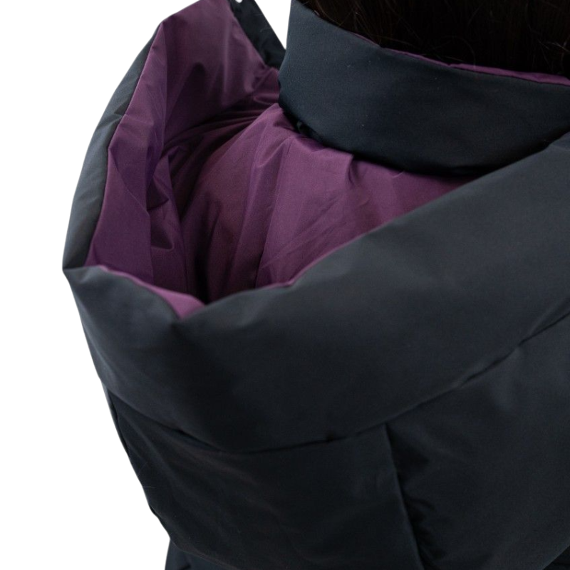 Harcour - Parka courte réversible femme Adele marine/ pivoine