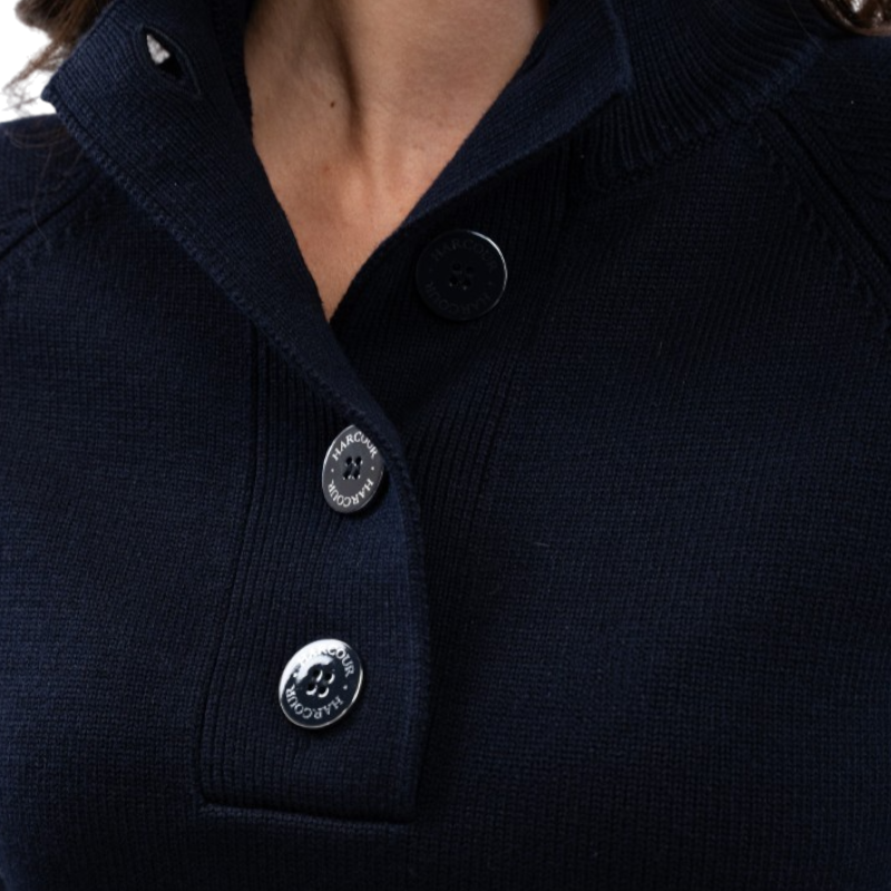Harcour - Women's turtleneck sweater Alice navy | - Ohlala