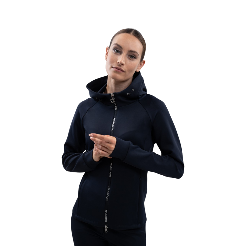 Harcour - Ava women's navy zip technical sweatshirt | - Ohlala