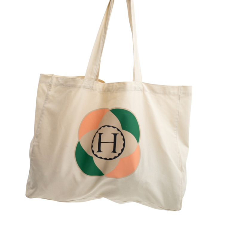 Harcour - Tote bag casual Bertille natural/ flores | - Ohlala