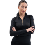 Harcour - Breezi women's long sleeve technical polo black | - Ohlala