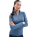 Harcour - Women's long-sleeve technical polo Breezi steel blue | - Ohlala