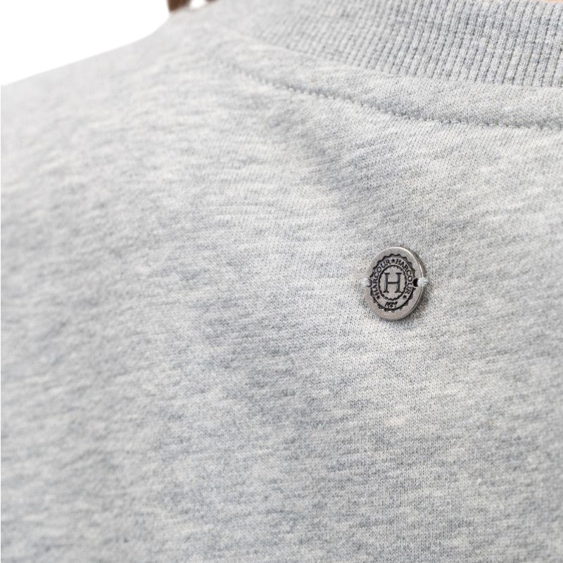 Harcour - Galopea grey marl unisex long sleeve sweatshirt | - Ohlala