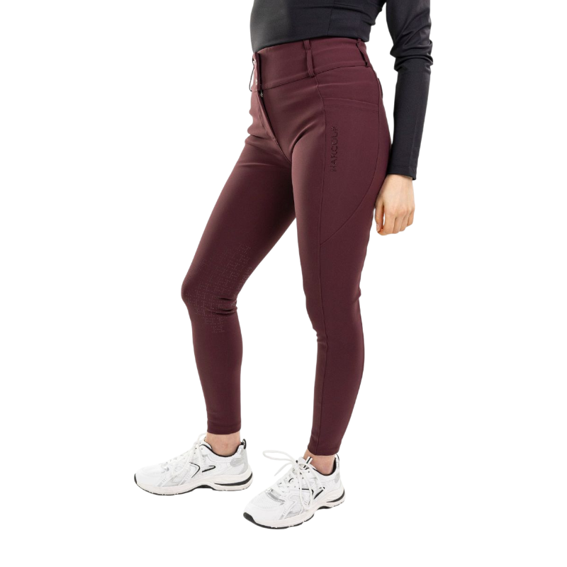 Harcour - Dames rijbroek Luce aubergine | - Ohlala
