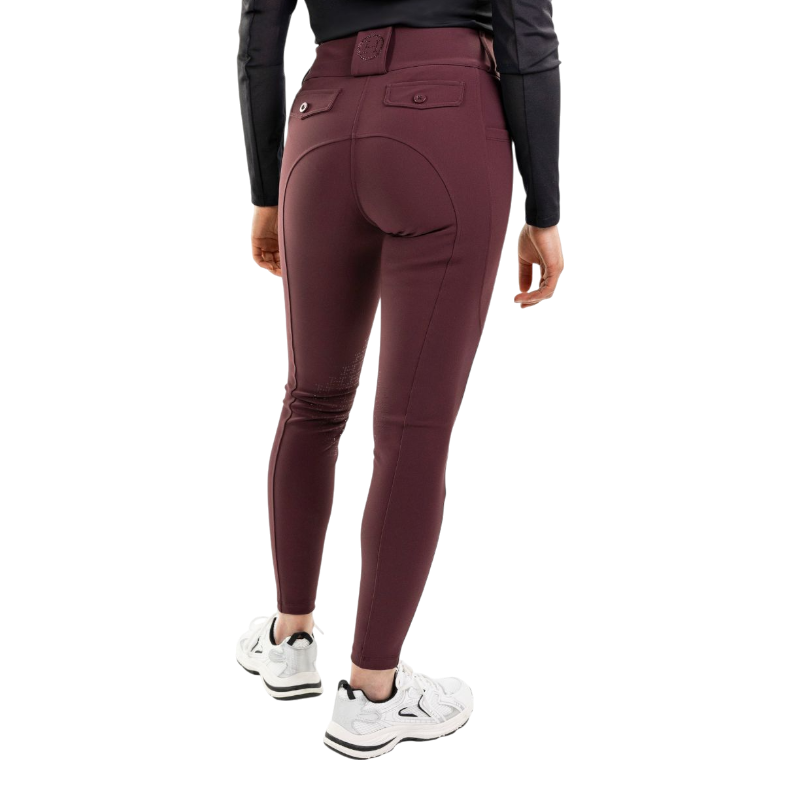 Harcour - Dames rijbroek Luce aubergine | - Ohlala